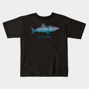 Protect Wildlife - Nature - Shark Silhouette Kids T-Shirt